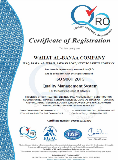 ISO Certificate